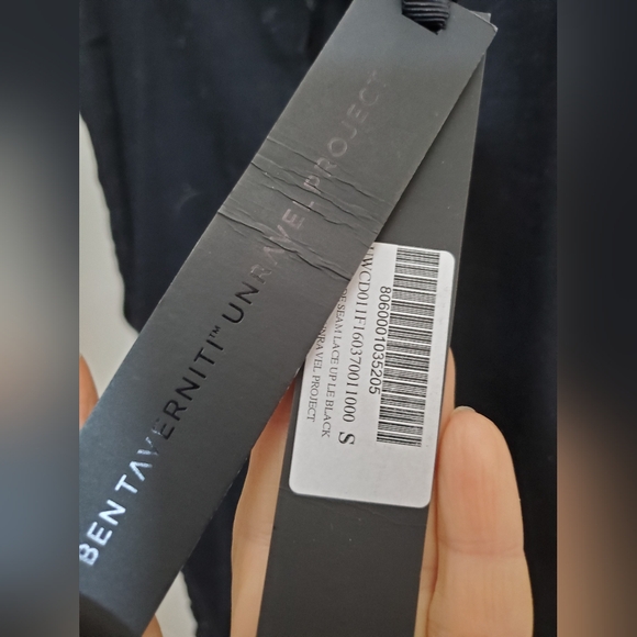 Sz S NWT Ben Taverniti Unravel Project Laced up leggings - Picture 3 of 4